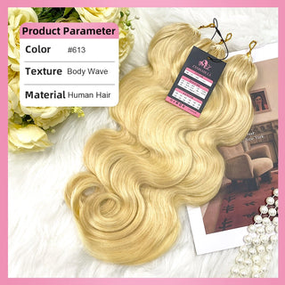 #613 Body Wave Miracle Knots Crochet Human Hair Extensions CVOHAIR