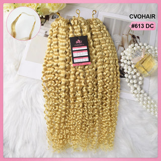 #613 Deep Curly Miracle Knots Crochet Human Hair Extensions CVOHAIR
