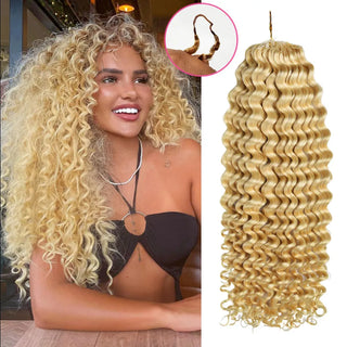 #613 Deep Wave Crochet Human Hair Extensions CVOHAIR