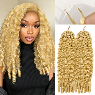 #613 France Curly Crochet Human Hair Extensions CVOHAIR