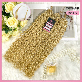 #613 Italian Curly Miracle Knots Crochet Human Hair Extensions CVOHAIR