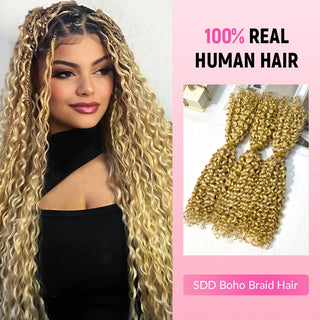 #613 SDD Boho Braids Human Hair CVOHAIR