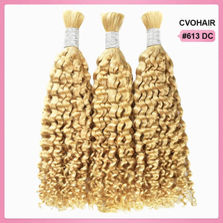#613 Deep Curly Hot Braids Bulk Human Hair CVOHAIR