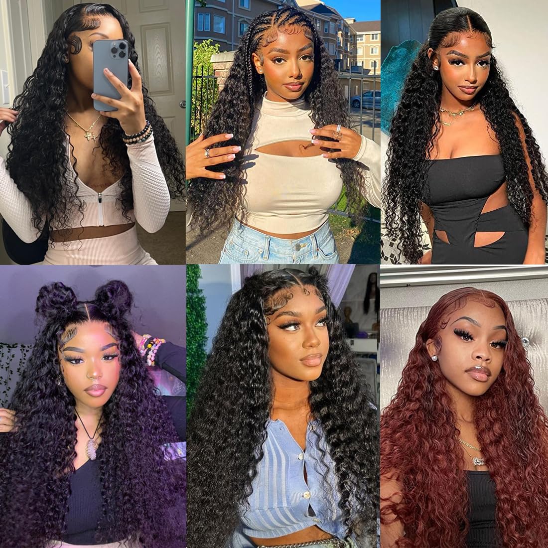 CVOHAIR Water Wave HD Lace Front Wigs Human Hair 200% Density Transparent Lace Frontal Wigs Pre Plucked With Baby Hair