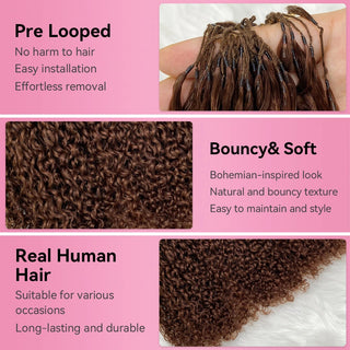 #8 Pixie Curly 100% Human Hair Hair Extensions CVOHAIR