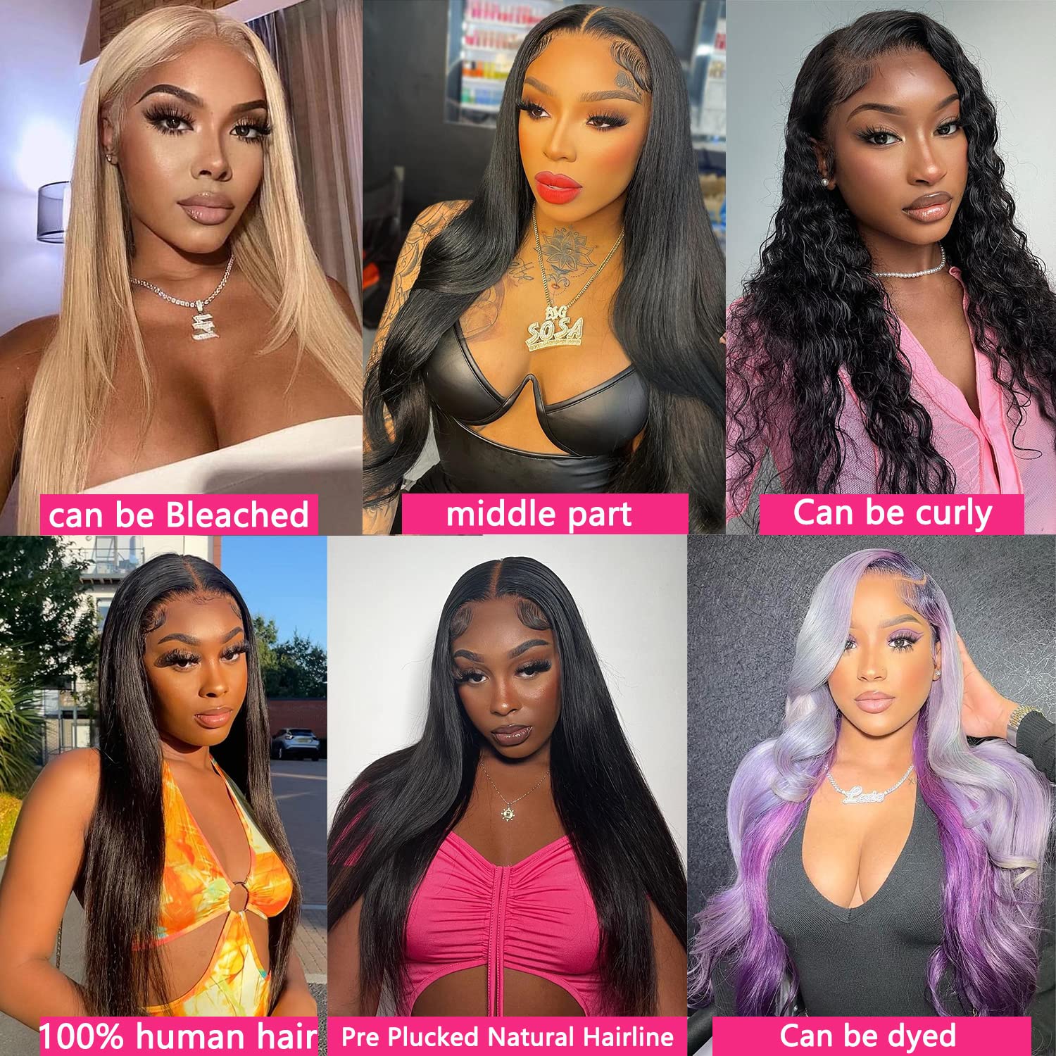 CVOHAIR Straight HD Lace Front Wigs Human Hair 200% Density Transparent Lace Frontal Wigs Pre Plucked With Baby Hair