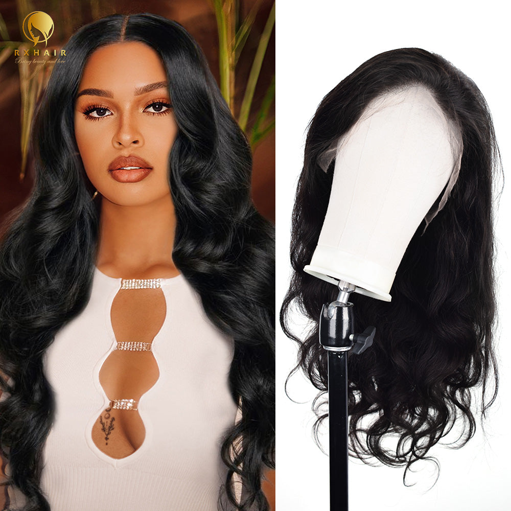 CVOHAIR Body Wave HD Lace Front Wigs Human Hair 200% Density Transparent Lace Frontal Wigs Pre Plucked With Baby Hair