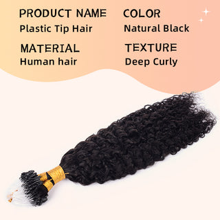 CVOHAIR 6-teiliges glattes Clip-in-Haarverlängerungsset, Echthaar, PU, ​​nahtlos, Clip-ins, Naturschwarz, 110 g