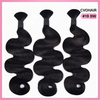 Body Wave Bulk Human Hair for Braiding CVOHAIR
