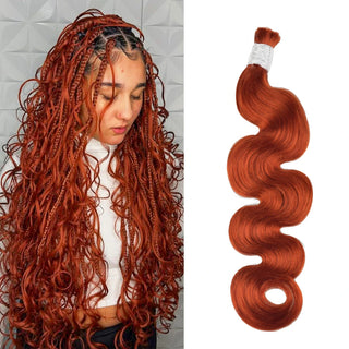 Dark#350 100% Human Hair Braid Body Wave Styles CVOHAIR