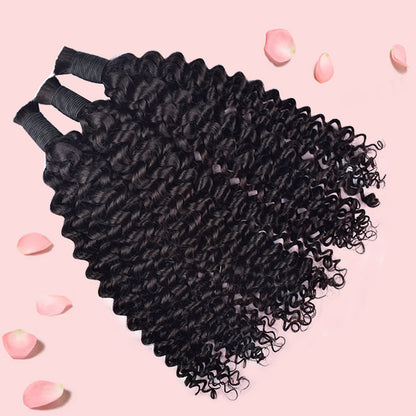 Deep wave hair bulk for braiding 4