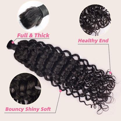 Italian curly hair bulk for braiding 4