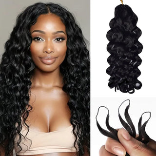 Italian Curly Crochet Human Hair Extensions CVOHAIR