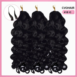 Italian Curly Crochet Human Hair Extensions CVOHAIR