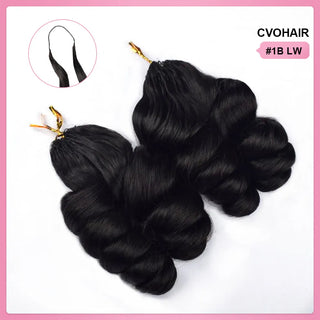 Loose Wave Crochet Human Hair Extensions CVOHAIR