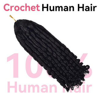 Pissy Curly Crochet 100% Human Hair Hair Extensions CVOHAIR