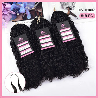 Pixie Curly 100% Human Hair Hair Extensions CVOHAIR