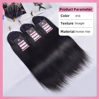 Straight Crochet Human Hair Extensions CVOHAIR