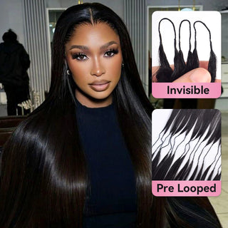 Straight Crochet Human Hair Extensions CVOHAIR