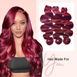 #99J Body Wave 10A Bundles Virgin Hair 100% Unprocessed Weave Human Hair Double Weft CVOHAIR