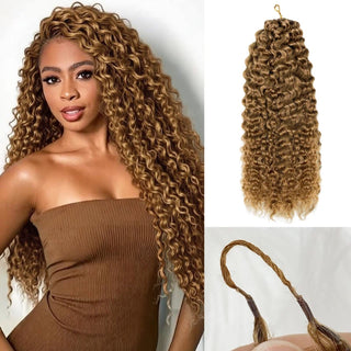 #30 Burmese Curly Crochet Human Hair Extensions CVOHAIR