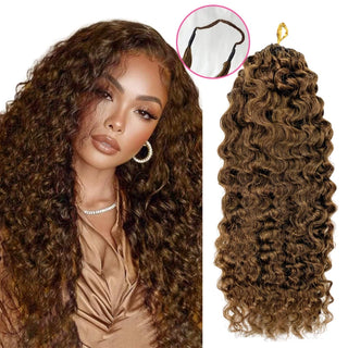 #4 Burmese Curly Crochet Human Hair Extensions CVOHAIR