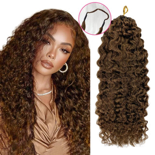 #4 Burmese Curly Miracle Knots Crochet Human Hair Extensions CVOHAIR