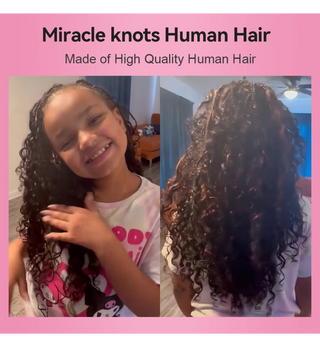 Miracle Knots Crochet Human Hair Burmese Curly Hair Extensions CVOHAIR