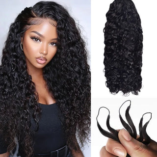 Crochet Human Hair Burmese Curly Hair Extensions CVOHAIR