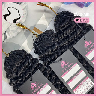 Crochet Human Hair Kinky Curly Hair Extensions CVOHAIR