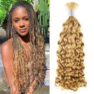 #27 Italian Curly Human Hair Boho Braid Styles CVOHAIR