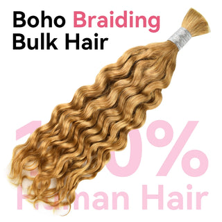 #27 Water Wave Human Hair Boho Braid Styles CVOHAIR
