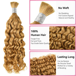#27 Water Wave Human Hair Boho Braid Styles CVOHAIR