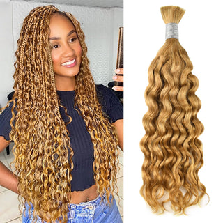 #27 Water Wave Human Hair Boho Braid Styles CVOHAIR