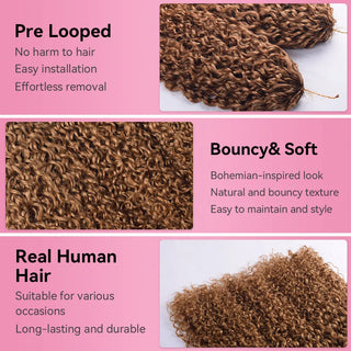 #30 Pixie Curly 100% Human Hair Hair Extensions CVOHAIR