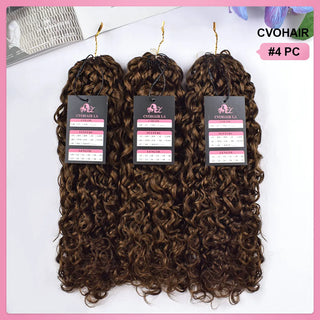 #4 Pixie Curly Crochet Human Hair Extensions CVOHAIR