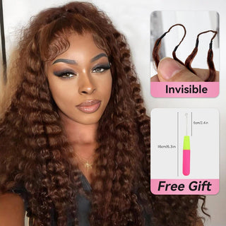 #8 Deep Wave Crochet Human Hair Extensions CVOHAIR