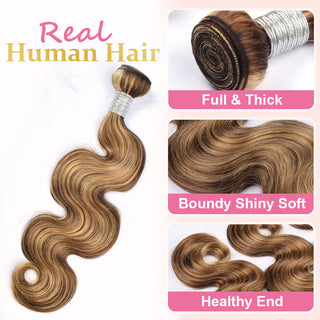 #4/27 Body Wave 10A 100% Human Hair Bundles CVOHAIR