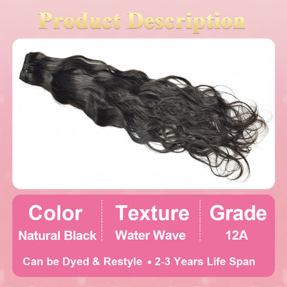 CVOHAIR Water Wave Human Hair Bundles Brazilian Virgin Hair 3 Bundles Weave Hair