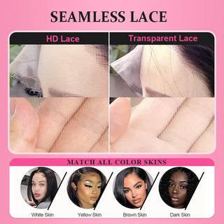 Afro Curly 4C Transparent Lace Closure Natural Hairline With Baby Hair Cvohair