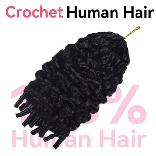 France Curly 100% Crochet Human Hair Hair Extensions CVOHAIR