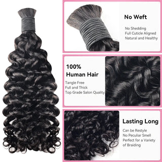 Best Human Hair For Boho Braids Deep Curly CVOHAIR