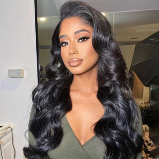 Kinky Curly Transparent Lace Frontal Wigs Human Hair 180% Density Pre Plucked With Baby Hair CVOHAIR