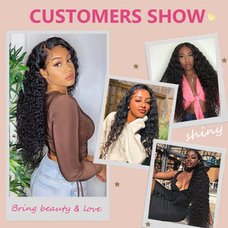 #1B Natural Wave Human Hair Bundles Brazilian Virgin Hair Bundles Weave Hair CVOHAIR