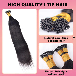 Straight I Tip Free Shipping Hair Extensions 100% Real Human Hair 100g CVOHAIR