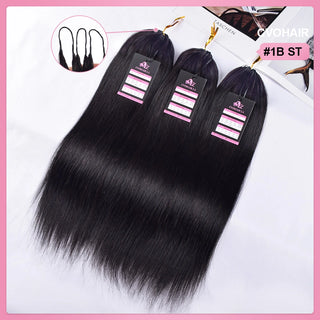 Straight Miracle Knots Crochet Human Hair Extensions CVOHAIR