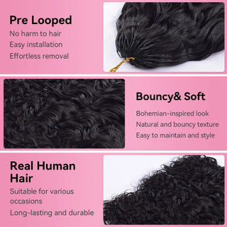 Water Wave Miracle Knots Crochet Human Hair Extensions CVOHAIR